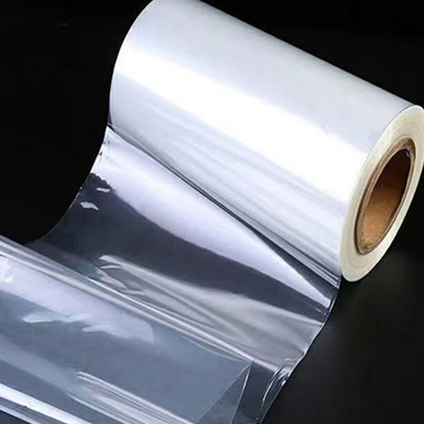 Pellicola termoretraibile in poliolefina con piega centrale trasparente resistente all'umidità per l'imballaggio